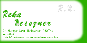 reka meiszner business card